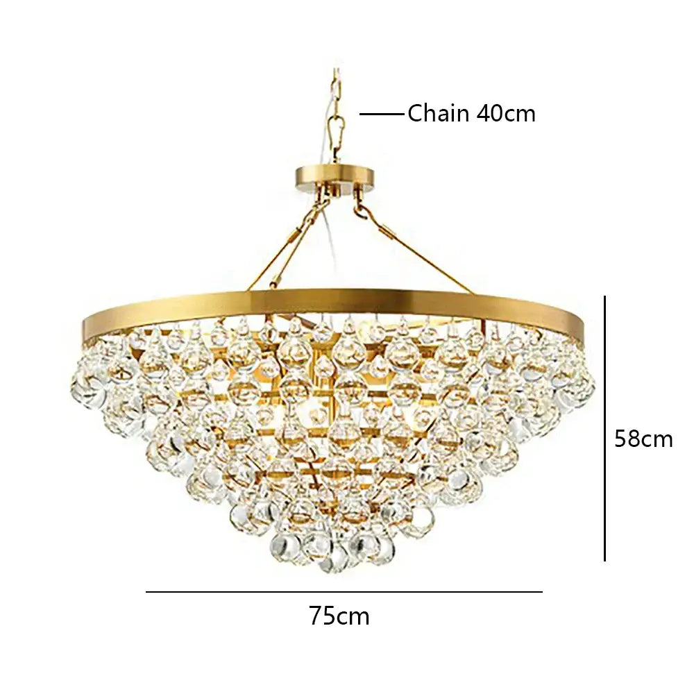 Modern black crystal bead chandelier with gold-toned frame and cascading clear crystal bead ceiling pendants for dining room decorbites black crystal