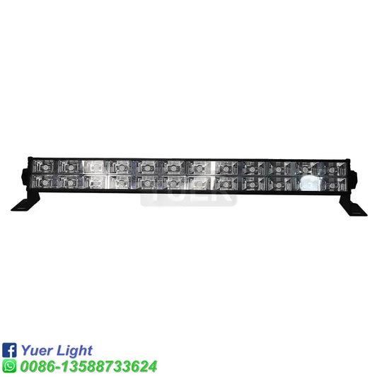 Modern black double row uv bar stage light with clear rectangular bulbs and mounting brackets for game room use