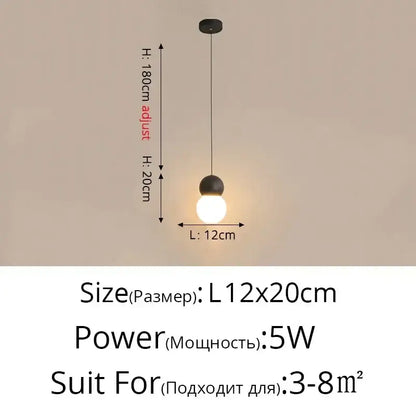 Modern black geometric led pendant light featuring a black spherical design with warm white bulb and adjustable height for living room decorbites geometric led pendant lights