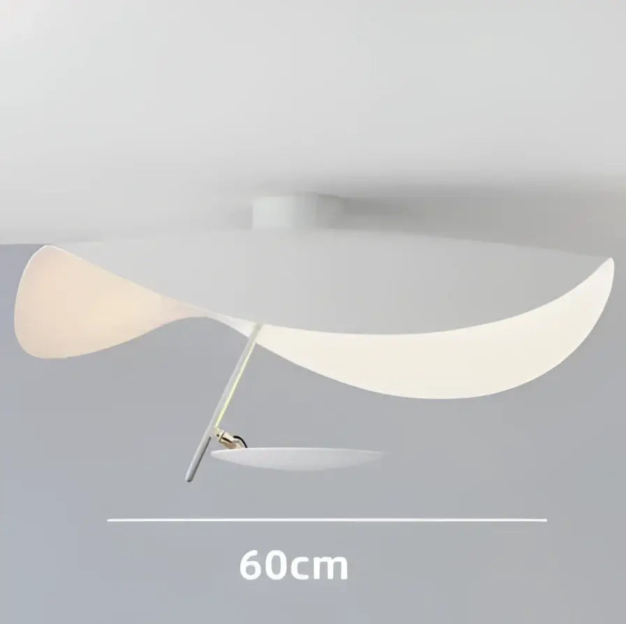 Modern black and gold abstract lederam manta pendant light with flowing white translucent shade and slender metallic arm for dining room decorbites lederam manta