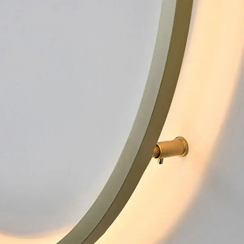 Modern black gold dimmable wall lamp with matte white diffuser and polished brass frame for living room decorbites lighting