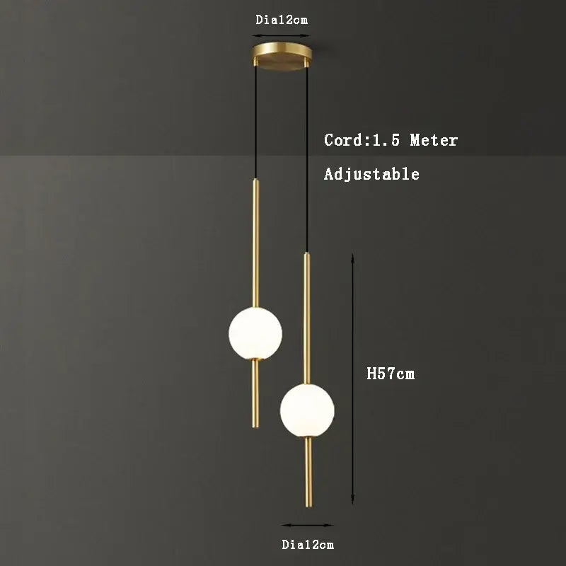 Modern black and gold pendant light with brass finish and two white glass shades for living room decorbites gold pendant