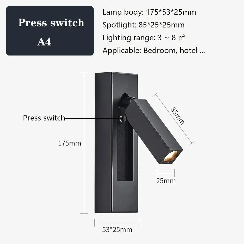 Modern black brass wall sconce with matte finish adjustable arm and usb port for bedroom reading by decorbites black brass