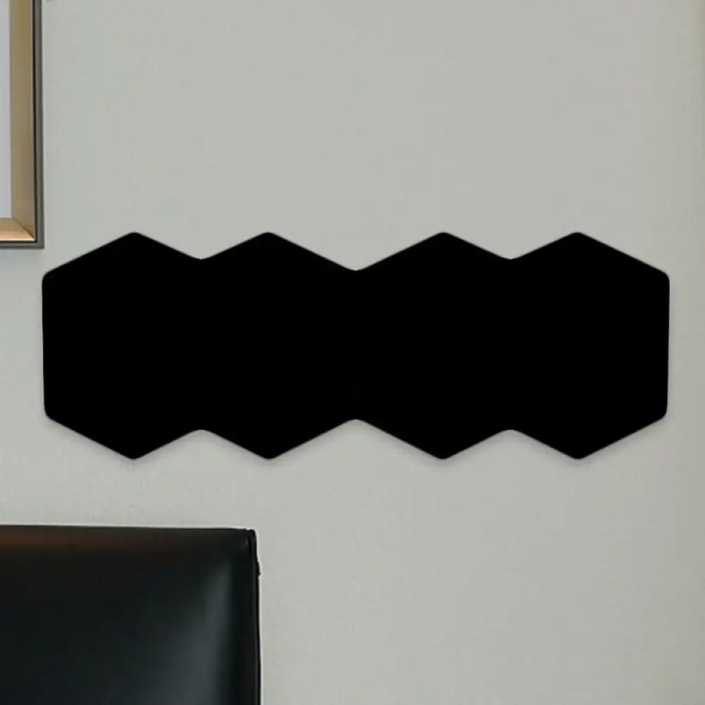 Modern black hexagon aluminum shade wall mount light featuring a decorative design for bedroom decor