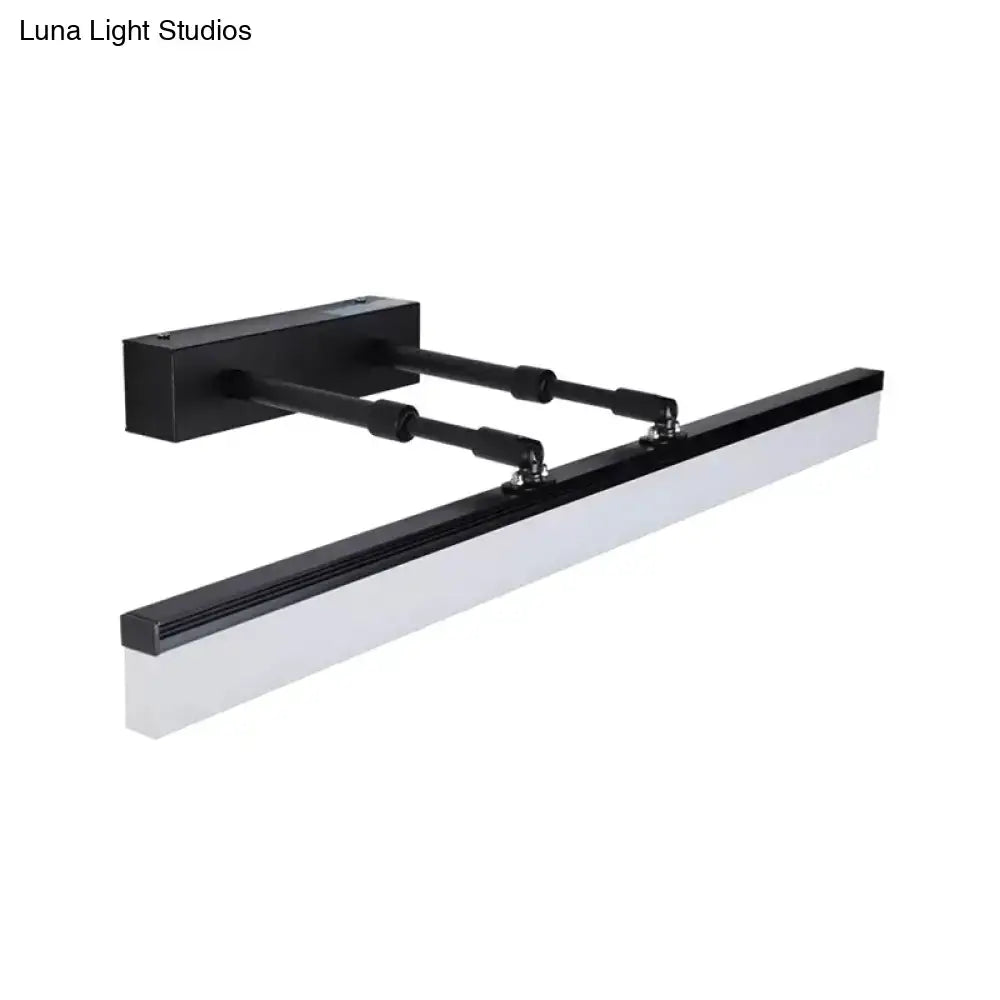 Modern black and white adjustable led bar light wall sconce with sleek minimalist design for living room