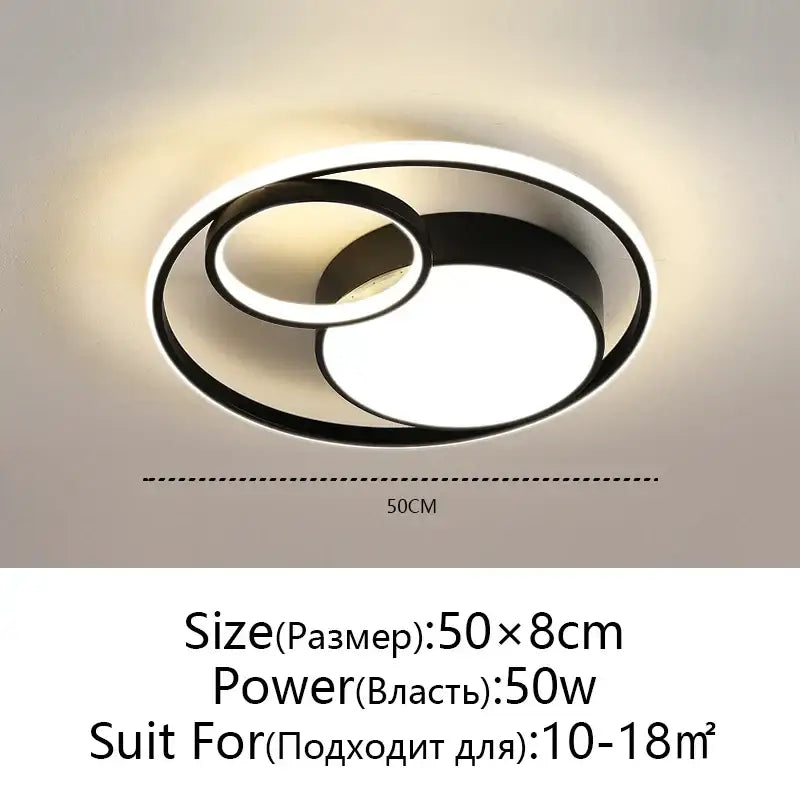 Modern black led ceiling lights featuring a sleek circular led design for minimalist living room decorbites black modern style