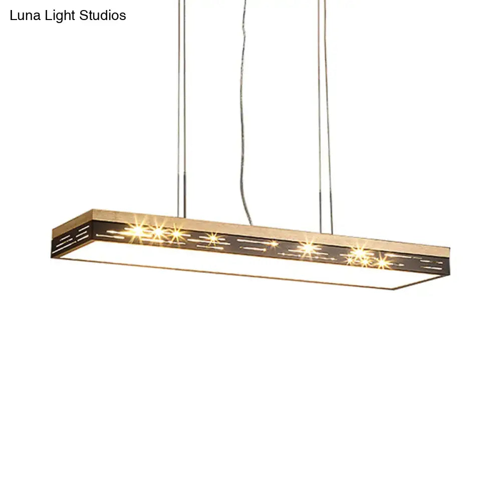 Modern led pendant ceiling light by decorbites with sleek metallic frame warm illumination compatible with 110v-120v bulb base