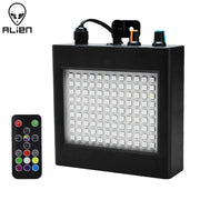 Black alien brand led rgb white strobe panel light with grid leds color control knobs and remote for stage lighting