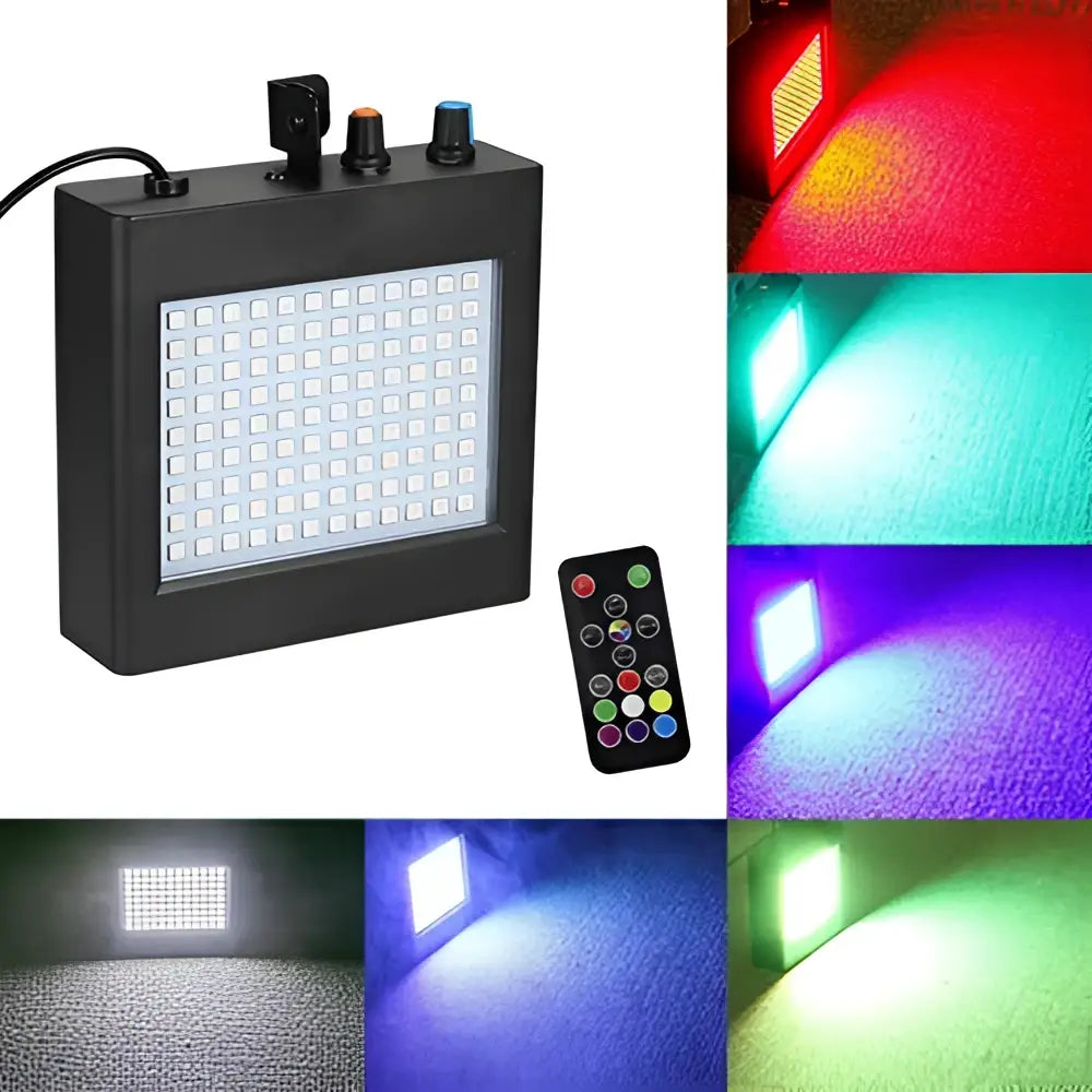 Modern black led rgb white strobe panel light with 60x48 leds and remote for stage lighting party room use