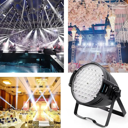 Modern black led stage light with 48 bright white leds by decorbites big dipper for living room party lighting set of 4