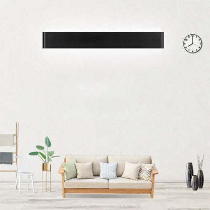 Modern black led wall lamp bedroom touch sensor light featuring a sleek rectangular design by decorbites led wall lamp