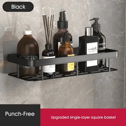 Modern black metal tiered bathroom corner shelves with minimalist design for decorbites bathroom corner storage rack