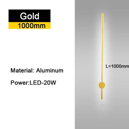 A sleek gold aluminum rotatable led wall sconce with minimalist cylindrical design for modern bedroom led wall lights