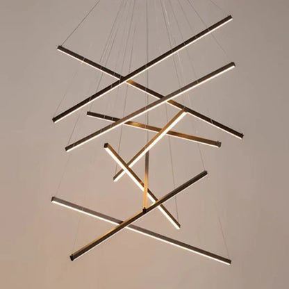 Modern Black Multi-Light LED Pendant Chandelier - Decorbites