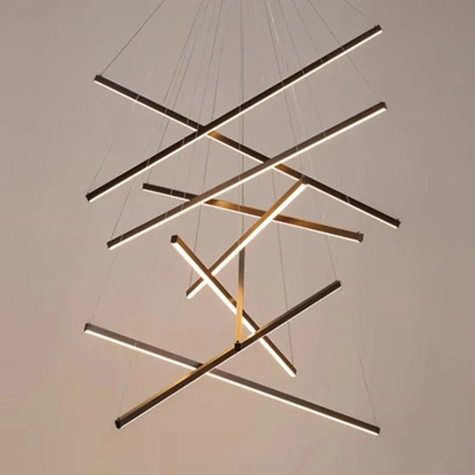 Modern Black Multi-Light LED Pendant Chandelier - Decorbites