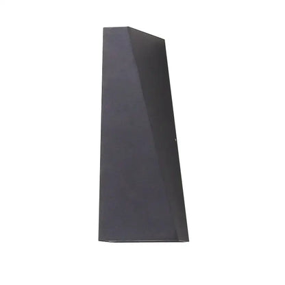Modern black matte-finished rectangular led wall lamp with angular minimalist design for bedroom sconce decorbites dual head