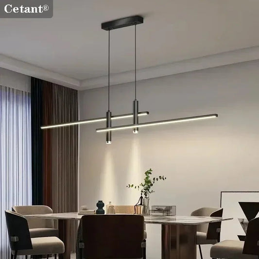 Modern Black or Gold Dimmable LED Pendant Light - Decorbites