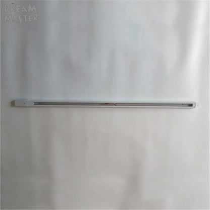 A sleek silver led light strip with slim profile and end caps for decorbites ceiling track rail connector set