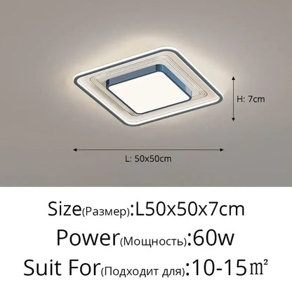 Modern black square led ceiling light with silver metallic frame and frosted glass panel for living room decorbites led ceiling