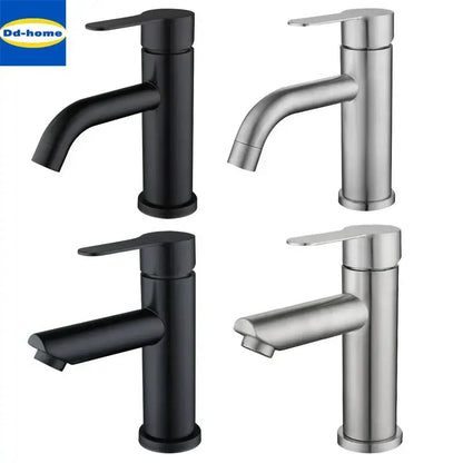 Modern black stainless steel single handle bathroom faucet with sleek decorbites black stainless design