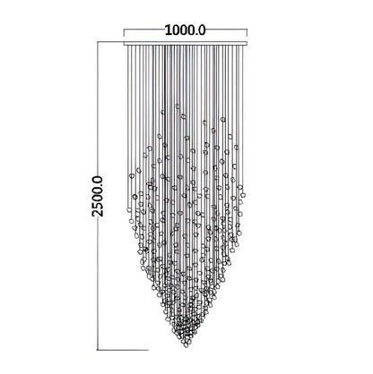 Modern black stone crystal chandelier hallway pendant light with cascading metallic rods for decorbites crystal chandelier decor