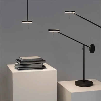 Modern black telescopic wall lamp with adjustable arm and circular light head for minimalist bedroom decorbites black telescopic lighting