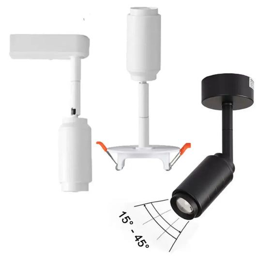 Modern black and white adjustable beam led ceiling lamp with sleek design for living room decorbites adjustable beam lighting