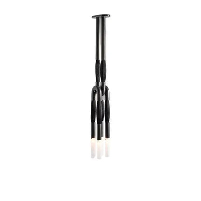 Modern black cloth pendant light with sleek curved arms for kitchen dining room decorbites cloth pendant light design