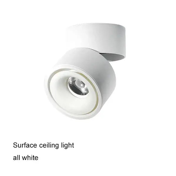 Modern black and white cob led ceiling spot light with sleek cylindrical design and matte finish for living room decorbites cob led