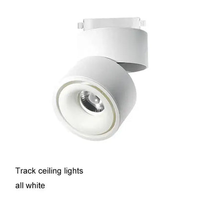 Modern black and white decorbites cob led ceiling spot light with sleek cylindrical design and matte white finish for living room