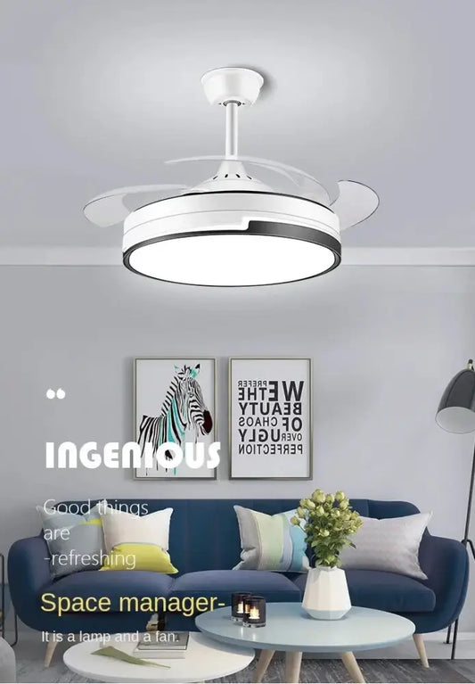 Modern black and white copper ceiling fan with integrated led lighting for bedroom decorbites copper ceiling fan design