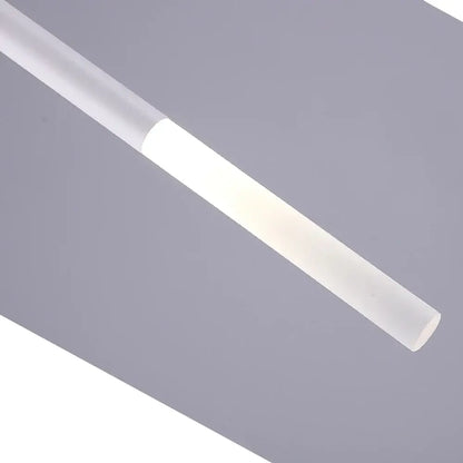 A sleek translucent white decorbites cylinder led pendant light with frosted finish for modern kitchen decor