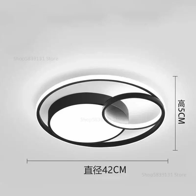 Modern black and white geometry led ceiling light with sleek minimalist design for living room decorbites geometry led ceiling