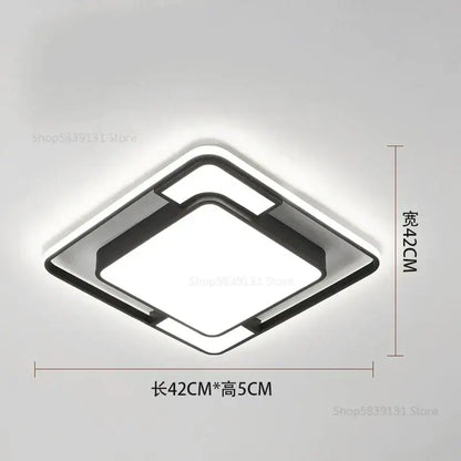 Modern black and white geometry led ceiling light with sleek minimalist design for living room decorbites geometry led ceiling