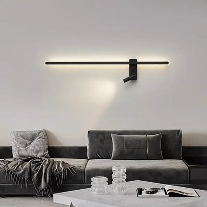 Modern black and white led wall spot light with adjustable arm and sleek horizontal bar for bedroom decorbites led wall use