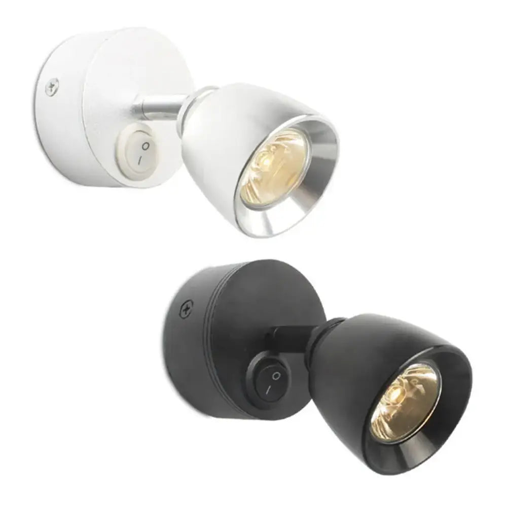 Modern black and white led wash reading wall lamp with adjustable heads and built-in motion sensor for bedroom decorbites led wash
