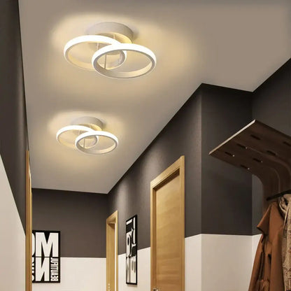 Modern black and white LED ceiling light with sleek circular design for minimalist living room decorbites LED ceiling lighting