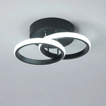Modern black and white minimalist led ceiling light with circular design ideal for living room decorbites led ceiling light
