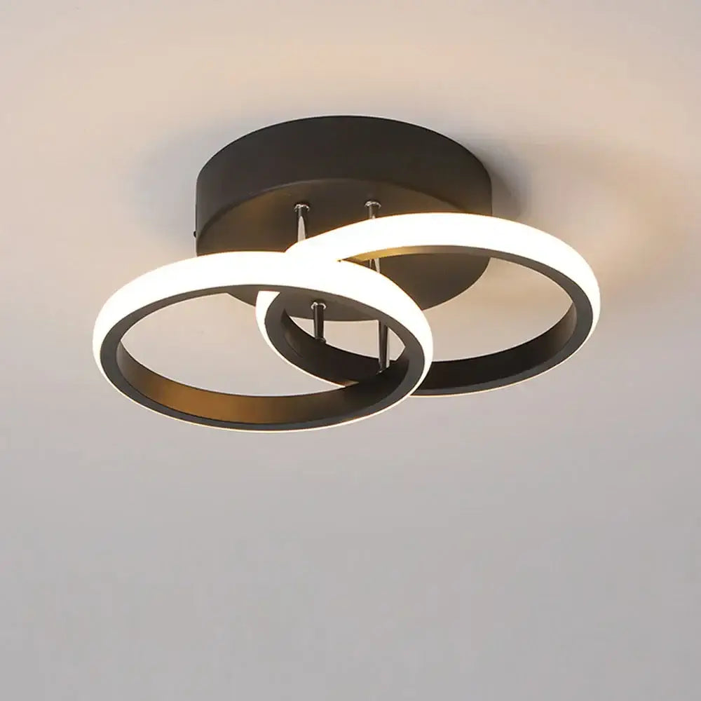 Modern black and white circular led ceiling light with sleek minimalist design for living room decorbites led ceiling light
