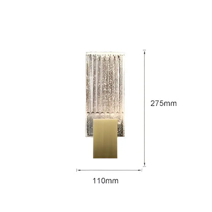 A modern brass and crystal wall light featuring a textured translucent glass sconce for elegant decorbites crystal wall decor