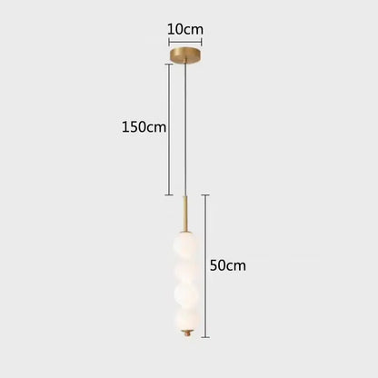 Modern brass and white pearl led pendant lights with frosted glass spheres for kitchen decorbites led white lighting