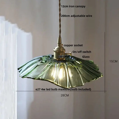 Modern brass clear glass led pendant light with green glass shade copper socket and adjustable wire for dining room decorbites clear glass pendant light