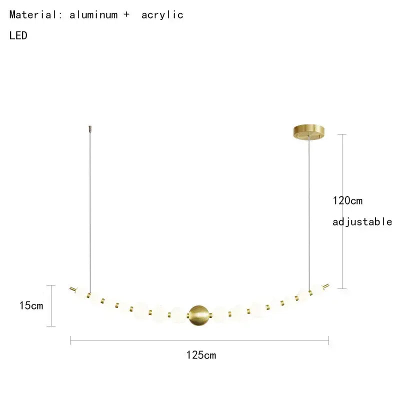 Modern brass round led pendant lights featuring gold-toned design with frosted glass spheres and adjustable 120cm drop