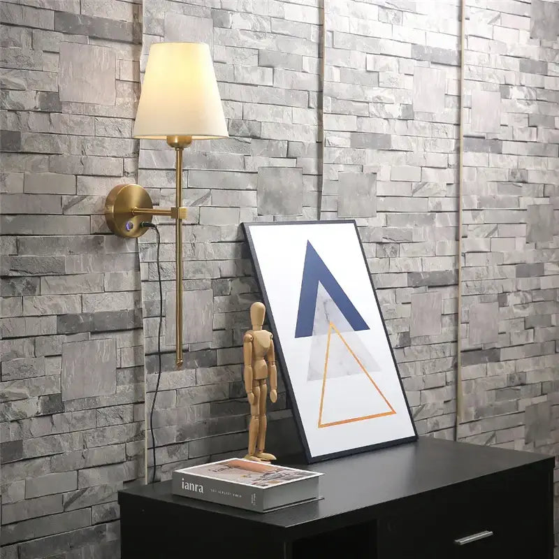 Modern brass wall sconce with cream shade gold touch led perfect for dining room decorbites gold touch lighting