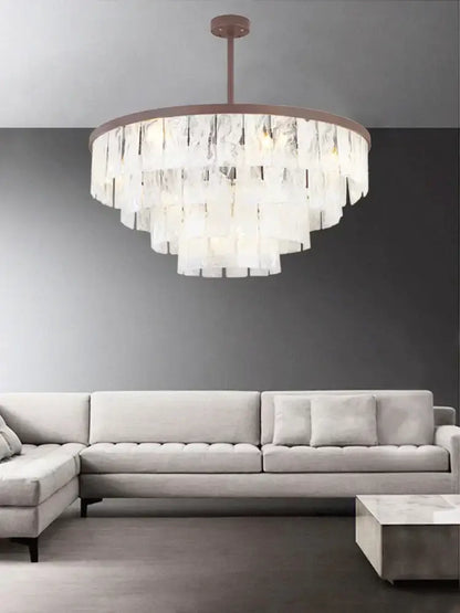 Modern bronze cloud glass led pendant light with tiered frosted glass panels for living room decorbites cloud glass design