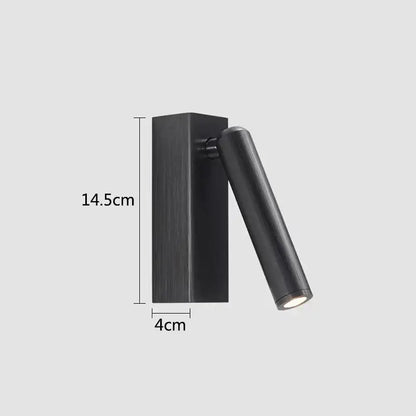 Modern bronze wooden led wall light with black matte finish and adjustable arm for bedroom reading decorbites led wall use