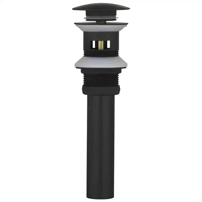Modern brushed gold basin faucet with ceramic handle paired with black matte-finish bathroom sink drain decorbites brushed gold