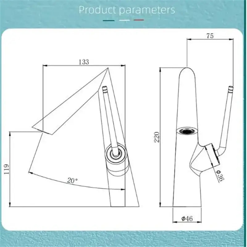 Modern chrome finished basin faucet with sleek angular spout and integrated handle for kitchen use decorbites brushed gold style