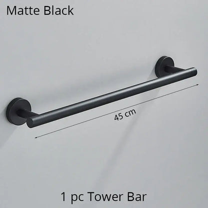Matte black 45 cm tower bar towel rack from decorbites bathroom hardware set for modern bathroom decorbites bathroom
