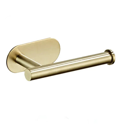 Modern brushed gold stainless steel tissue holder with sleek minimalist design for kitchen and bathroom use